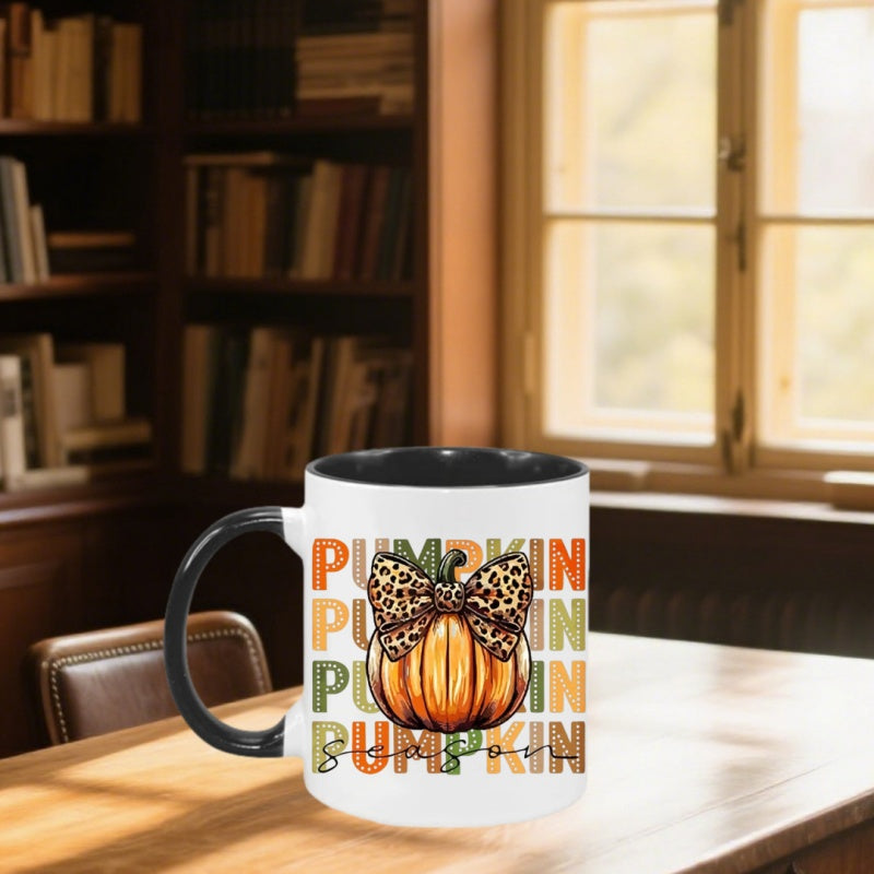 Tailorly Black Accent 11 oz Mug - pumpkin
