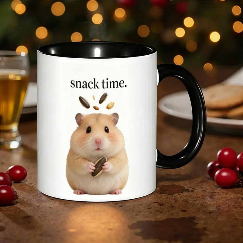 Tailorly Black Accent 11 oz Mug - hamster