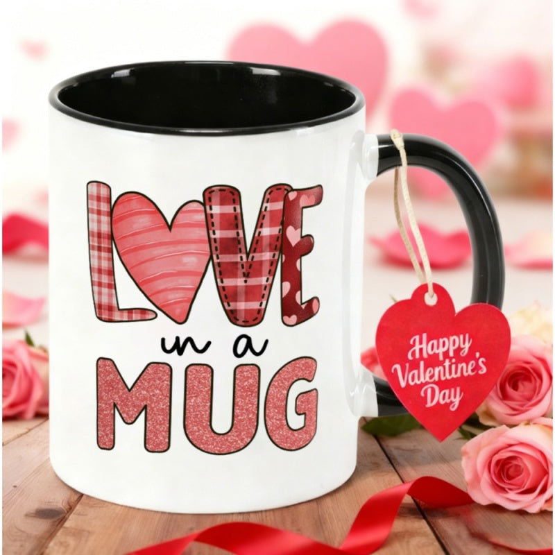 Tailorly Black Accent 11 oz Mug - cute mug face