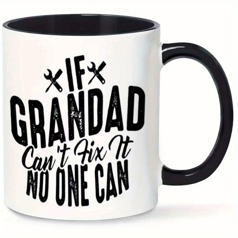 Tailorly Black Accent 11 oz Mug - funny novelty grandad fix print