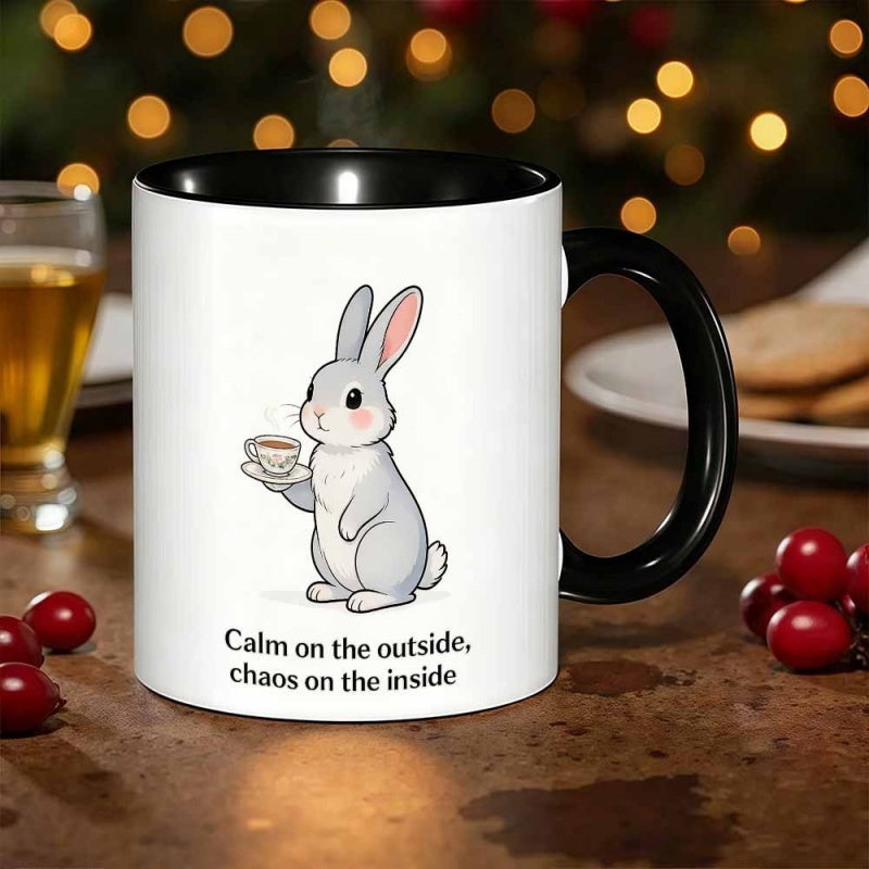 Tailorly Black Accent 11 oz Mug - novelty