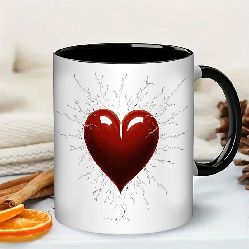 Tailorly Black Accent 11 oz Mug - heart