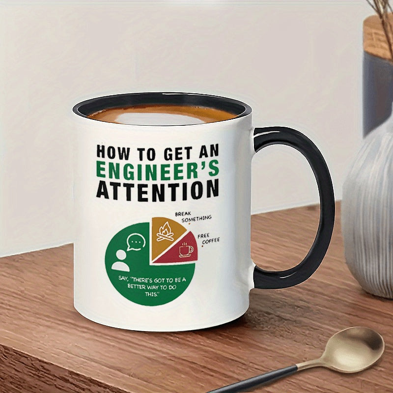 Tailorly Black Accent 11 oz Mug - how to get an engineers attention
