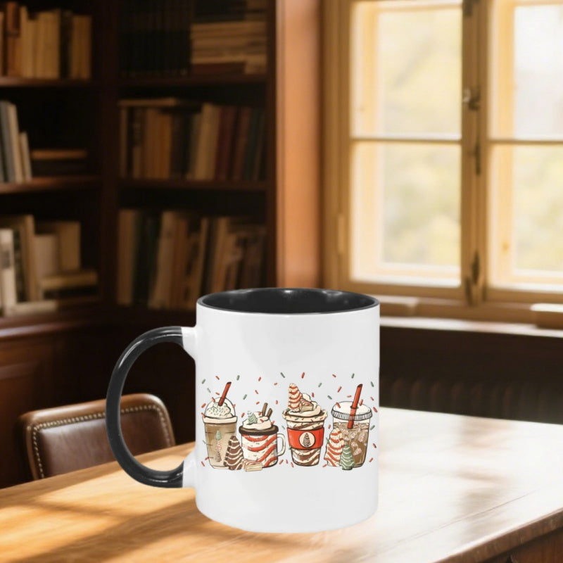 Tailorly Black Accent 11 oz Mug - sprinkles