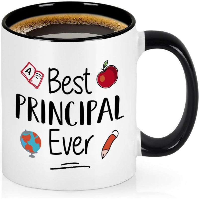 Tailorly Black Accent 11 oz Mug - best principal ever text