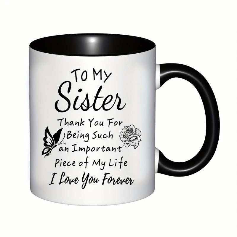Tailorly Black Accent 11 oz Mug - for my sister i you being such i you this black and is an ideal gift for birthdays christmas o_b365a82ec26c431a88b6fbd0dd771cd6