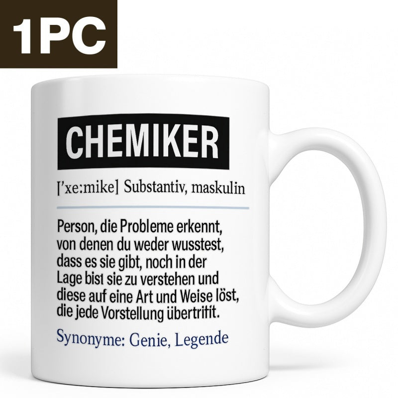 Tailorly White Ceramic 11 oz Mug - Minimalist White Ceramic Vessel Displaying Artistic Dictionary Definition Style Text Mug