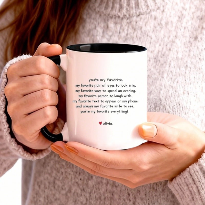 Tailorly Black Accent 11 oz Mug - eyes