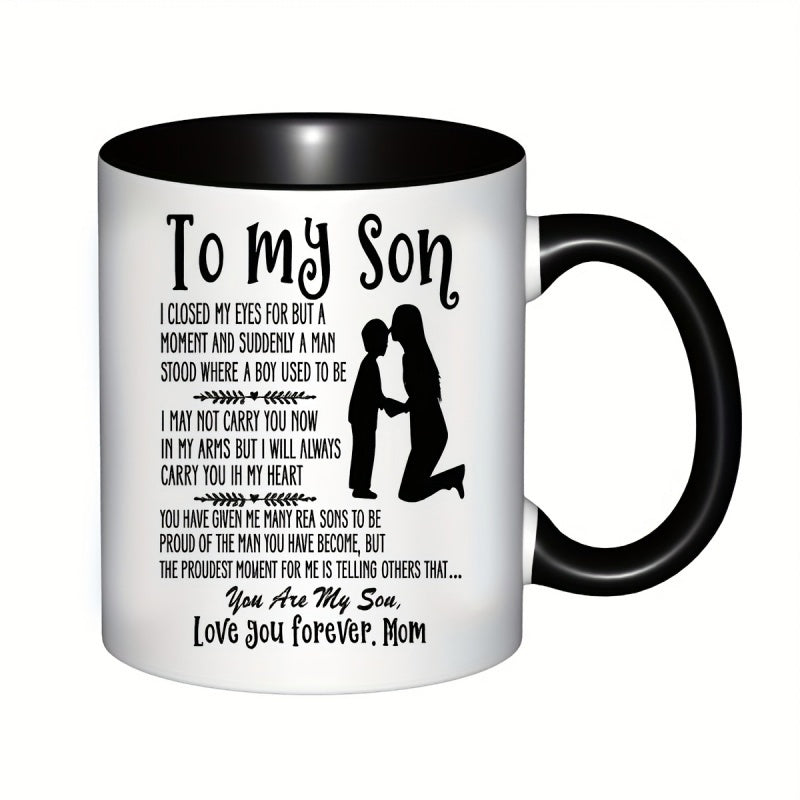 Tailorly Black Accent 11 oz Mug - poem inside
