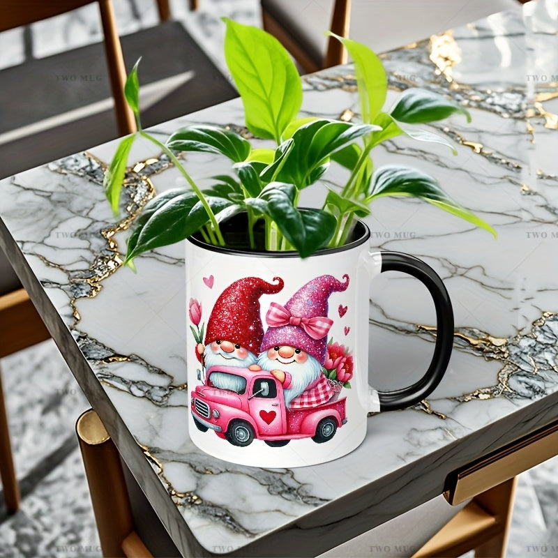 Tailorly Black Accent 11 oz Mug - cute couple zodiac signs chart