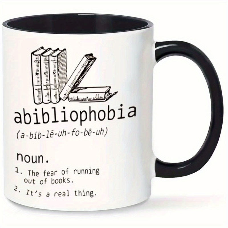 Tailorly Black Accent 11 oz Mug - bookshelf