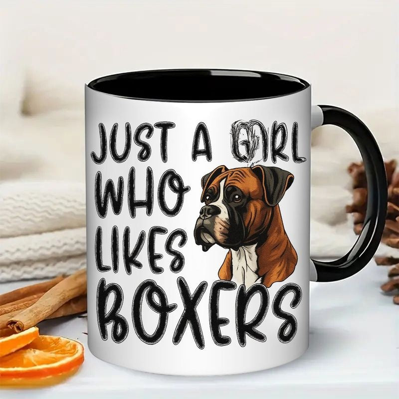 Tailorly Black Accent 11 oz Mug - funny text "who"