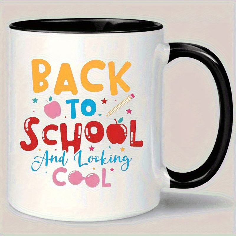 Tailorly Black Accent 11 oz Mug - colorful pencil books design