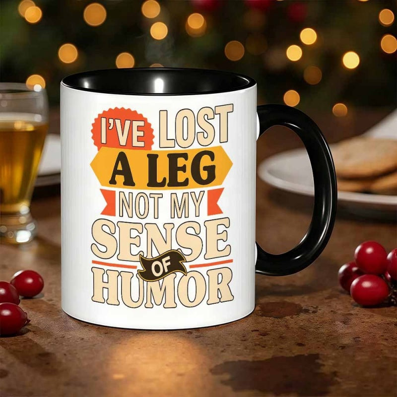 Tailorly Black Accent 11 oz Mug - short leg design
