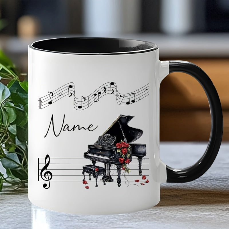 Tailorly Black Accent 11 oz Mug - rose
