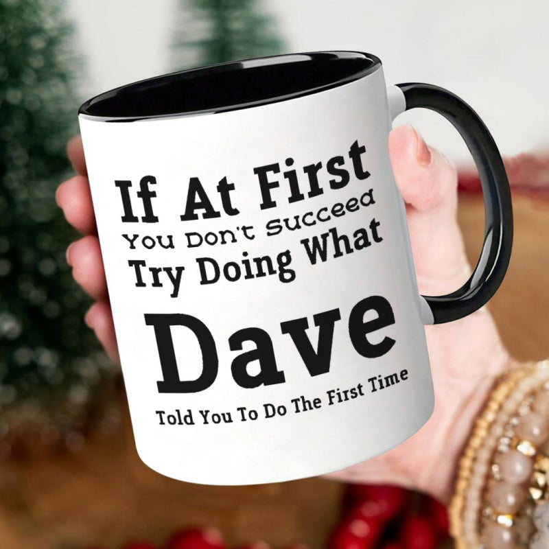 Tailorly Black Accent 11 oz Mug - savage workplace humor text