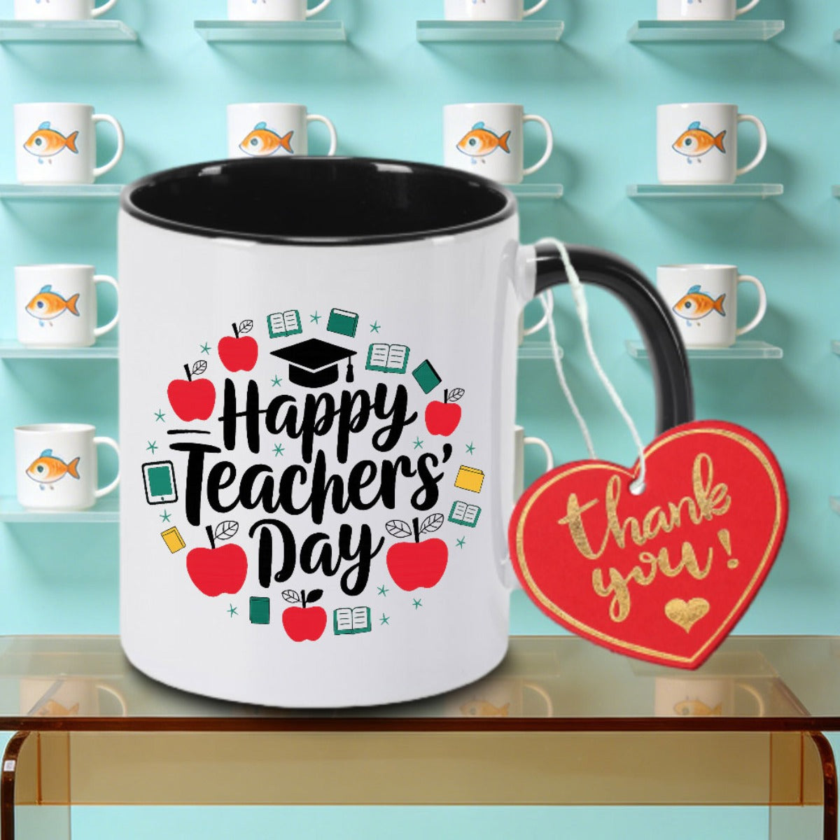 Tailorly Black Accent 11 oz Mug - One S Day Logo