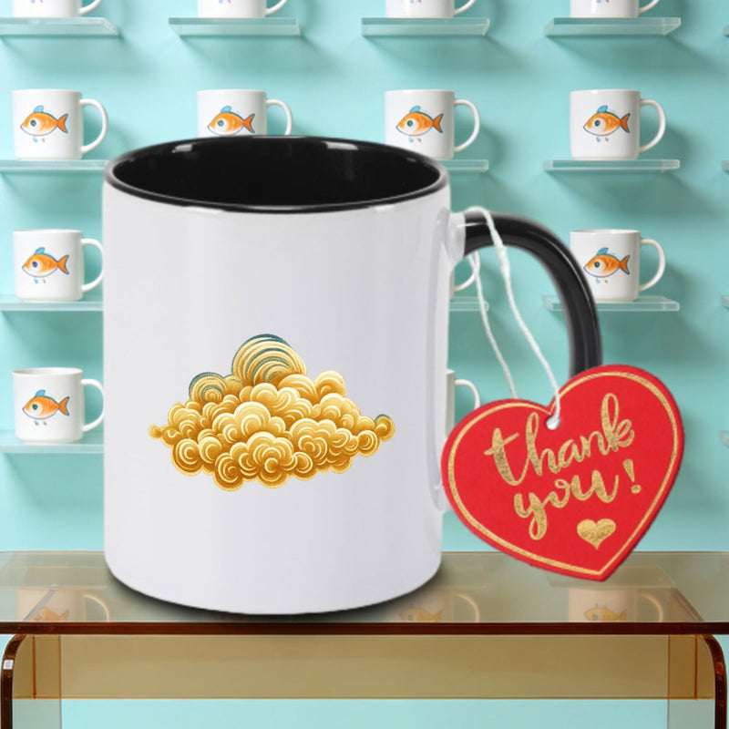 Tailorly Black Accent 11 oz Mug - Functional Print Logo