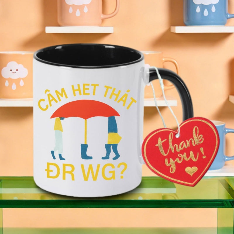 Tailorly Black Accent 11 oz Mug - graphic print logo