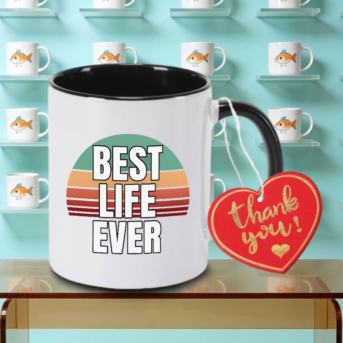 Tailorly Black Accent 11 oz Mug - Logo