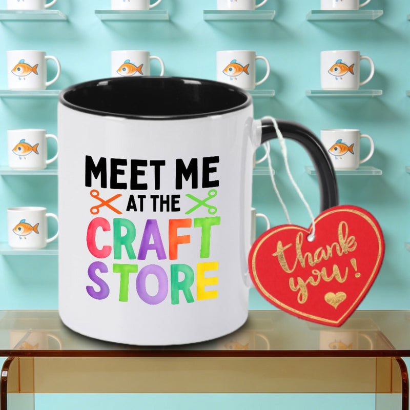 Tailorly Black Accent 11 oz Mug - Store with Store Text Logo