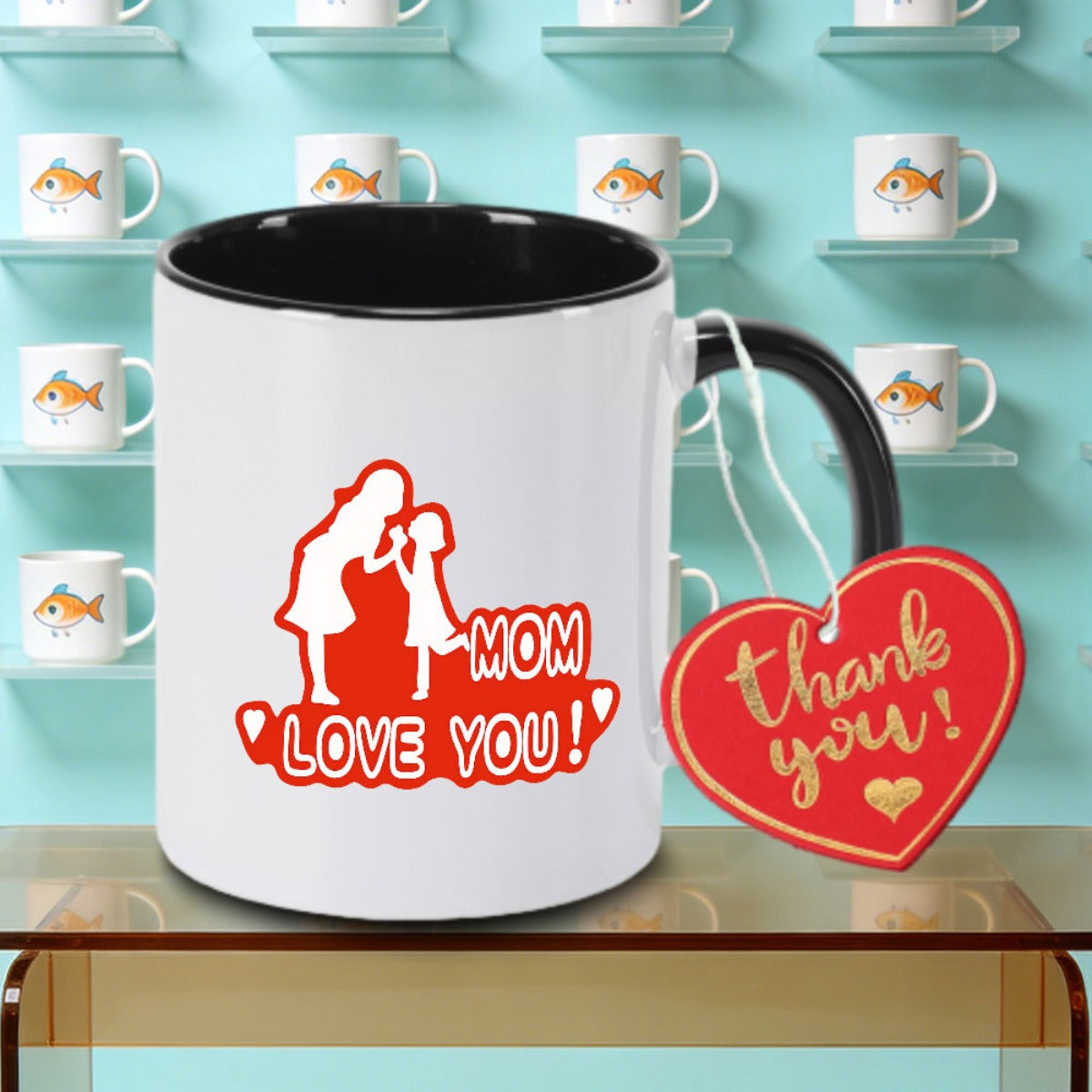 Tailorly Black Accent 11 oz Mug - The of a Logo