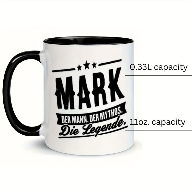 Tailorly Black Accent 11 oz Mug - the legend humorous text