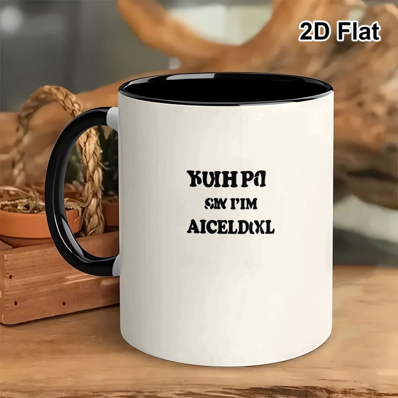 Tailorly Black Accent 11 oz Mug - funny text