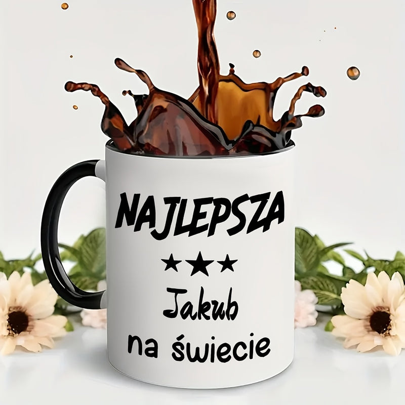 Tailorly Black Accent 11 oz Mug - simple the best jakub in the world