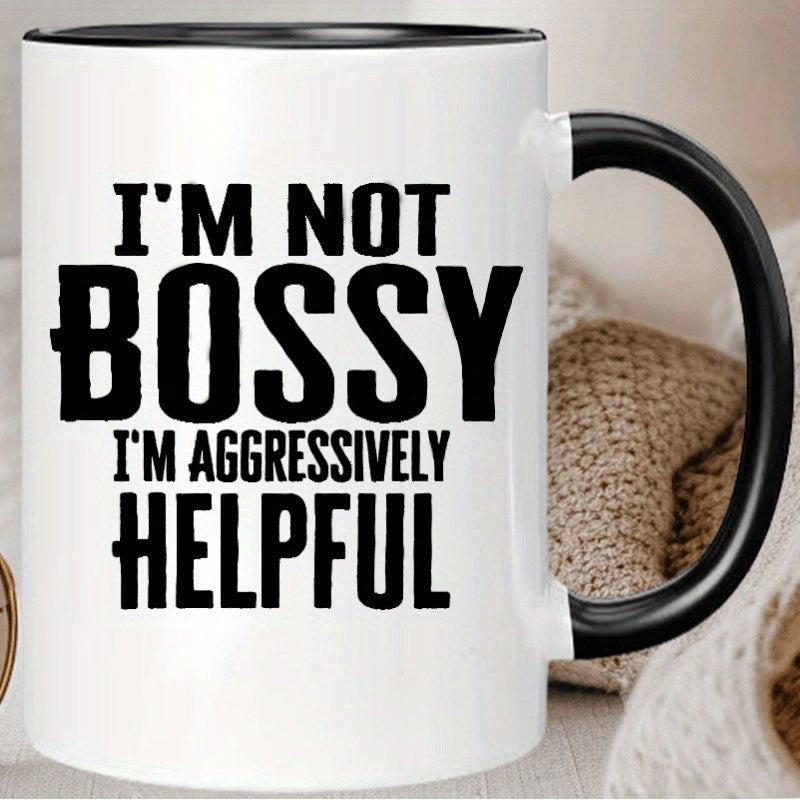 Tailorly Black Accent 11 oz Mug - humorous full of sense text