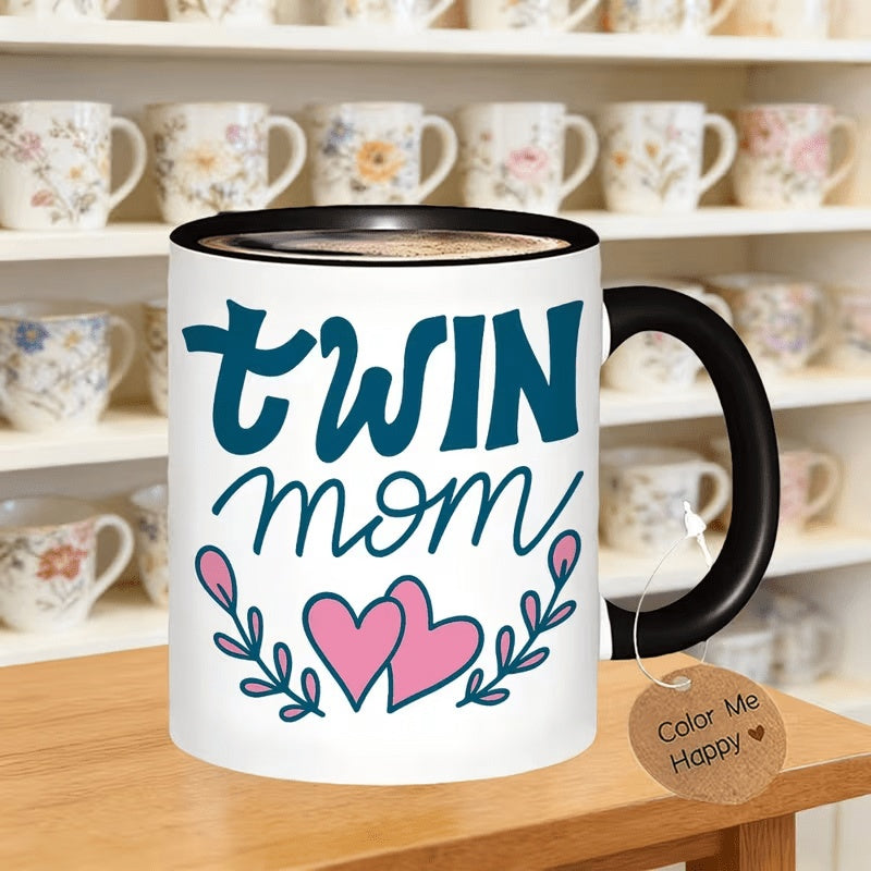 Tailorly Black Accent 11 oz Mug - green design