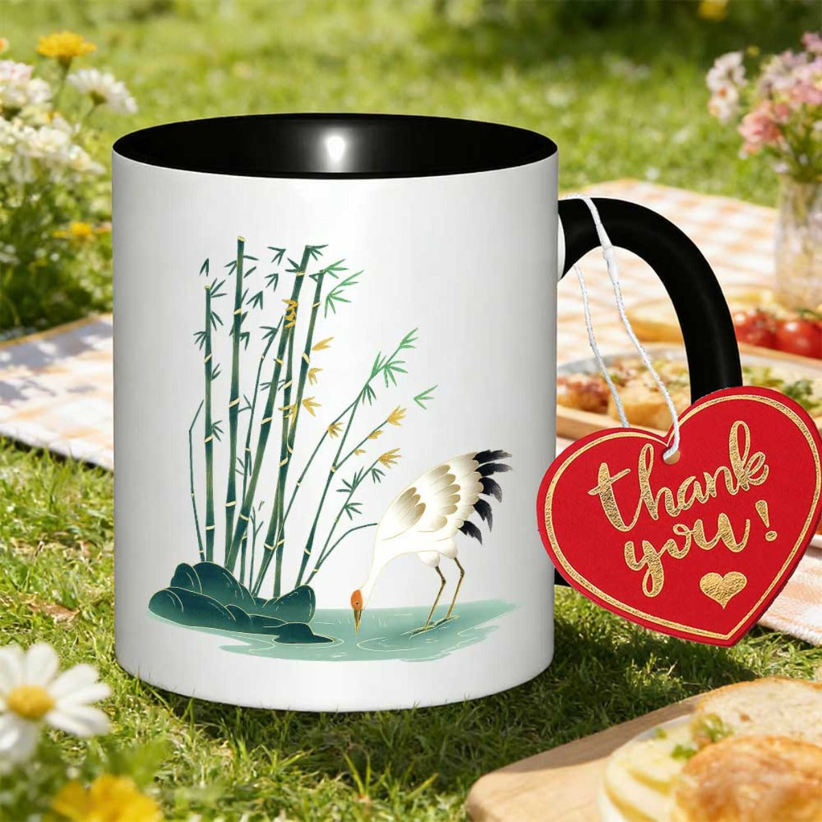 Tailorly Black Accent 11 oz Mug - chinese design
