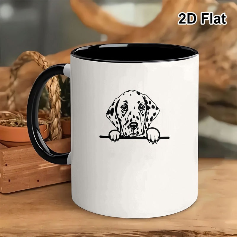 Tailorly Black Accent 11 oz Mug - dalmatian