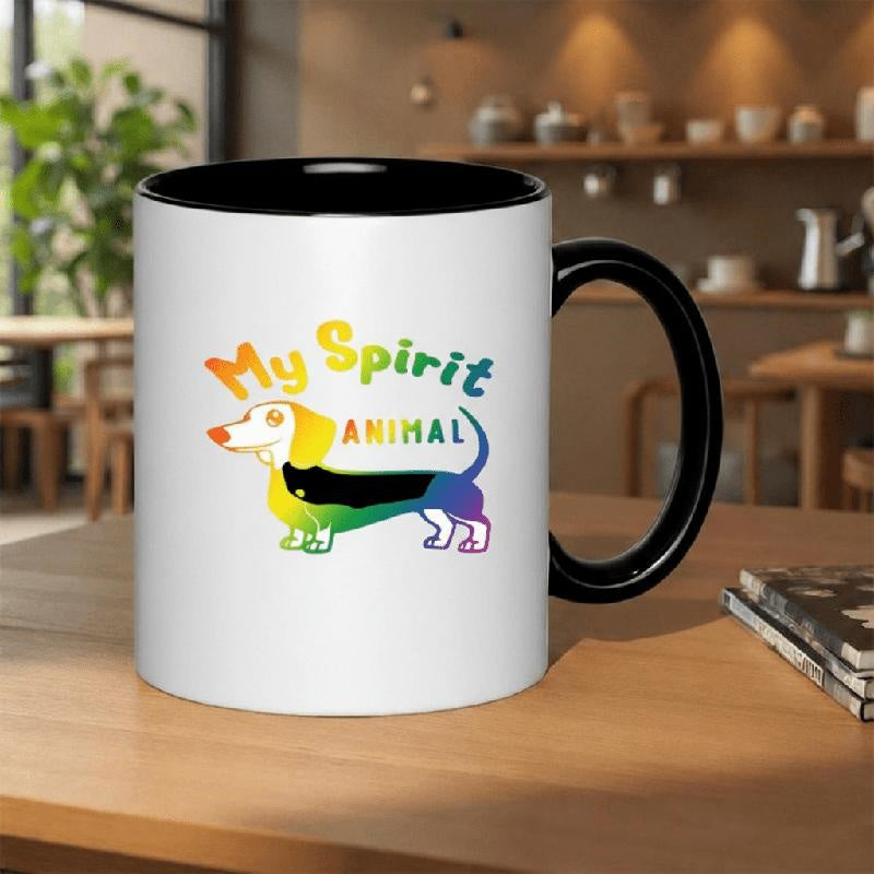 Tailorly Black Accent 11 oz Mug - printed ceramic mugs suitable for microwaves featuring a unique with a for barista and holiday gifts