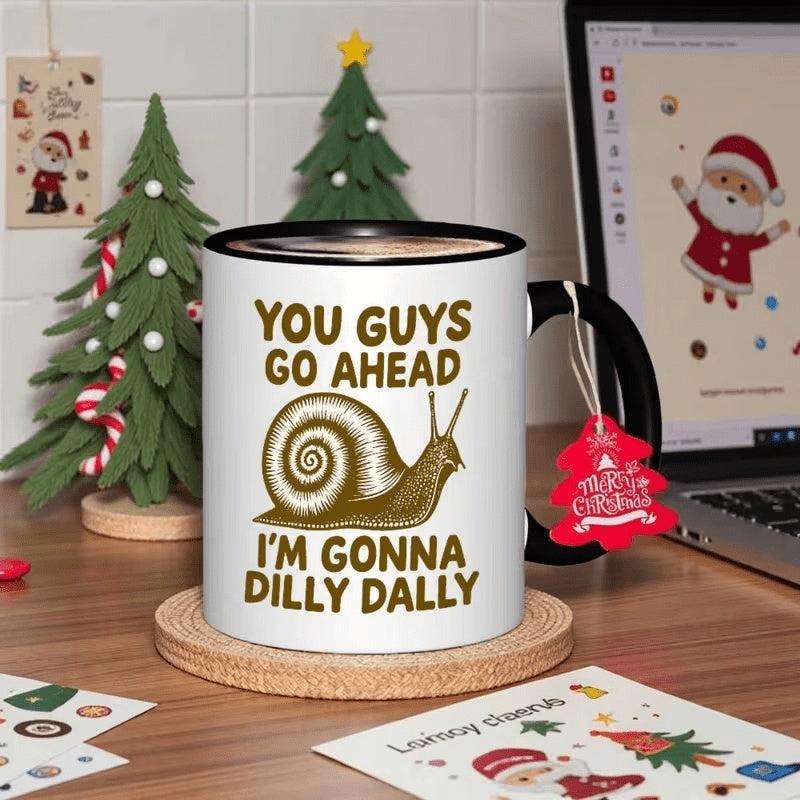Tailorly Black Accent 11 oz Mug - procrastination station design