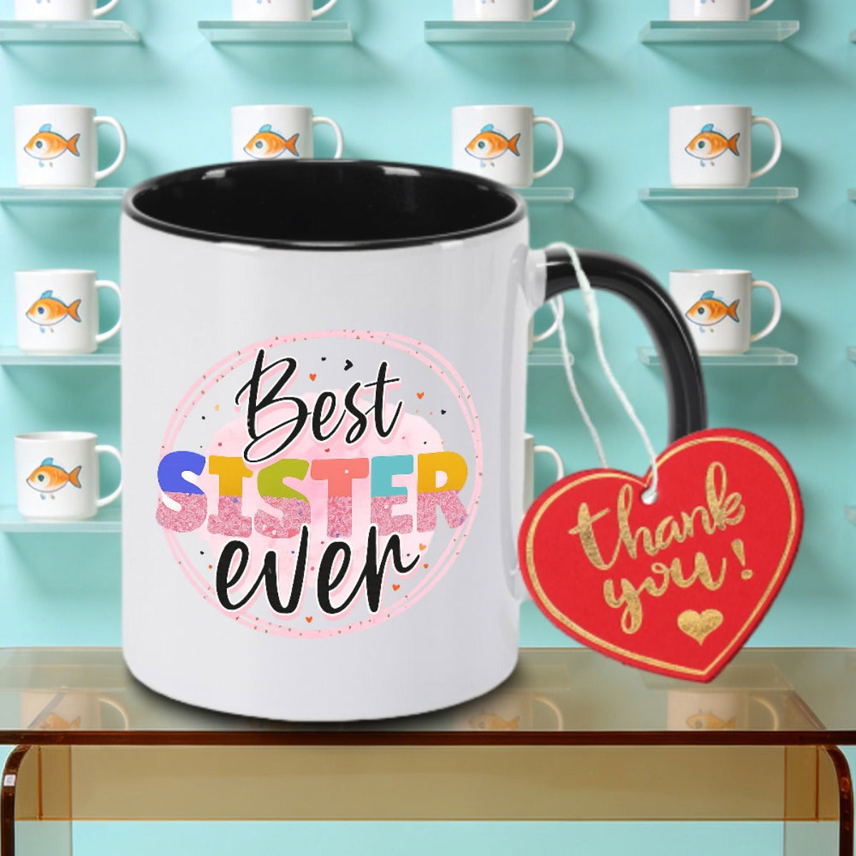 Tailorly Black Accent 11 oz Mug - The Logo