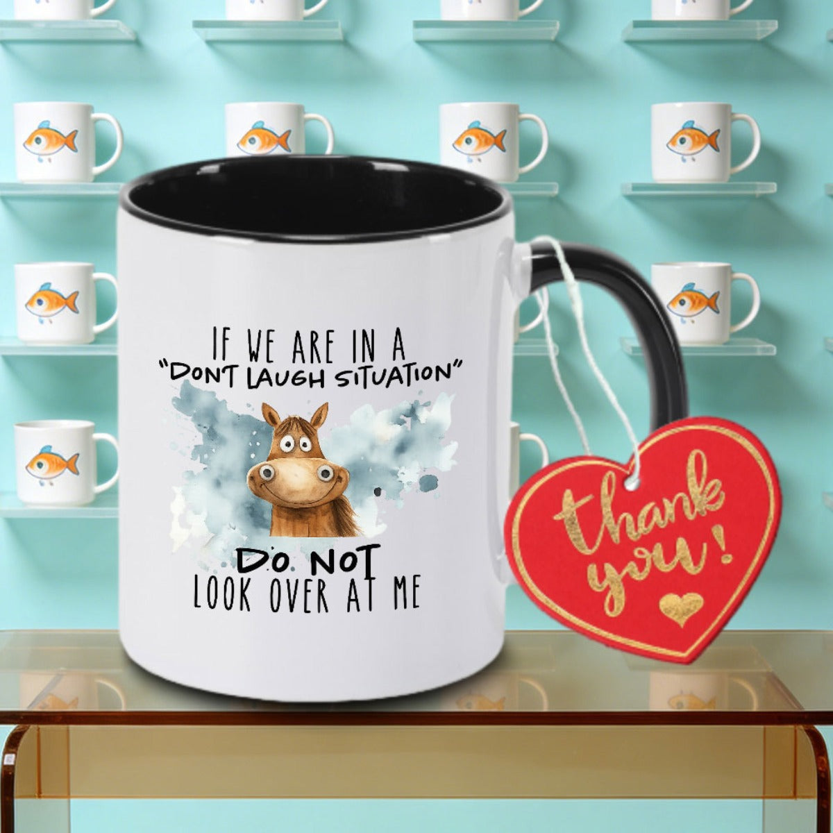 Tailorly Black Accent 11 oz Mug - A Single Piece of a Humorous Ceramic Coffee Mug Featuring a Funny And a Holding Tea Milk Or Water During Work