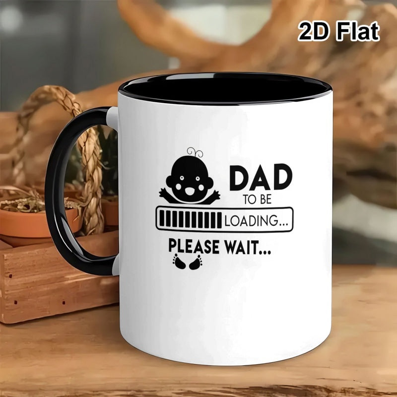 Tailorly Black Accent 11 oz Mug - humorous graphic for dad themed valentines day