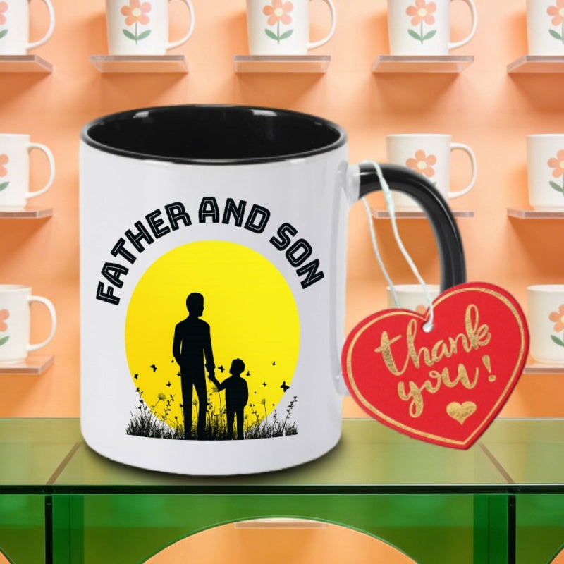 Tailorly Black Accent 11 oz Mug - sunrise logo