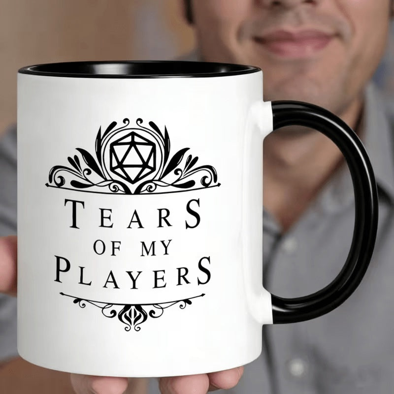 Tailorly Black Accent 11 oz Mug - tears of my players emblem vintage design