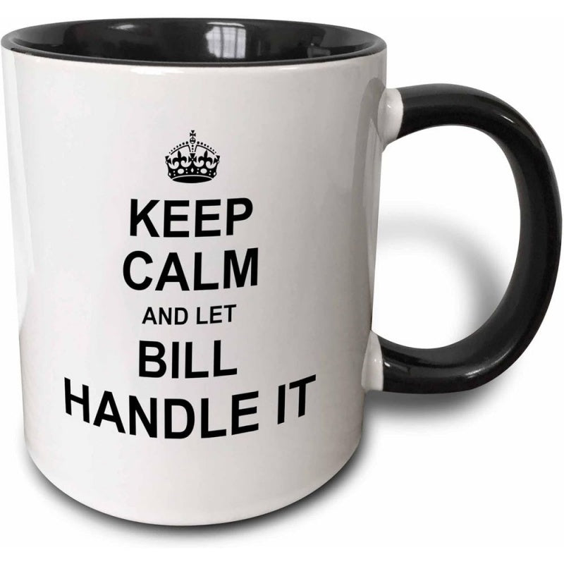 Tailorly Black Accent 11 oz Mug - funny personal name