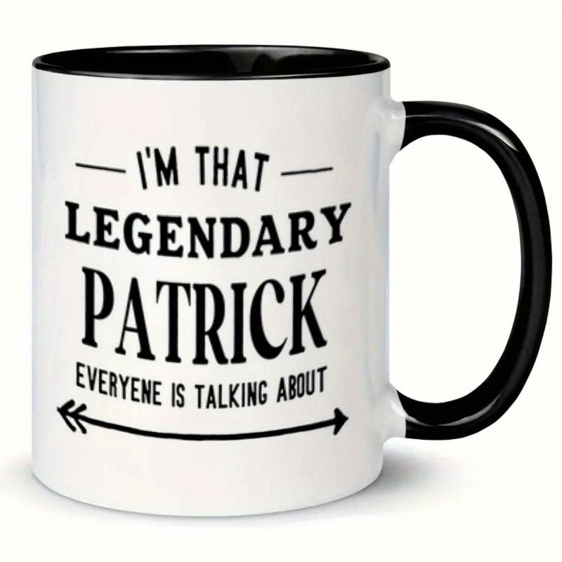 Tailorly Black Accent 11 oz Mug - patrick text