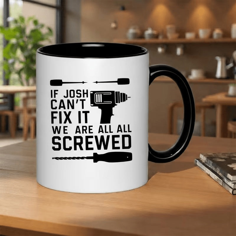 Tailorly Black Accent 11 oz Mug - if cant solve this problem all