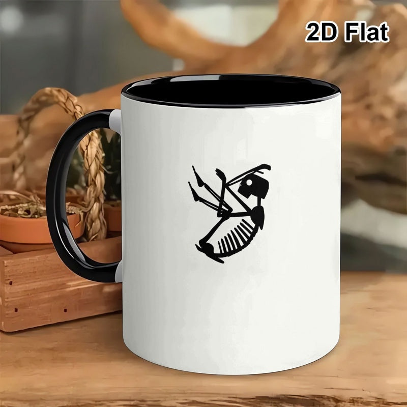 Tailorly Black Accent 11 oz Mug - robot themed valentines day
