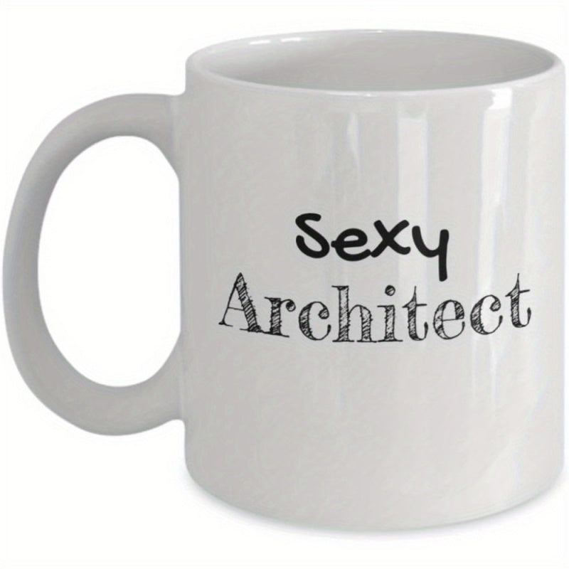 Tailorly White Ceramic 11 oz Mug - Sexy Architect Minimalist Featuring Bold And Distressed Typography Mug