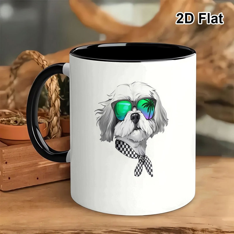 Tailorly Black Accent 11 oz Mug - fashion glasses graphic
