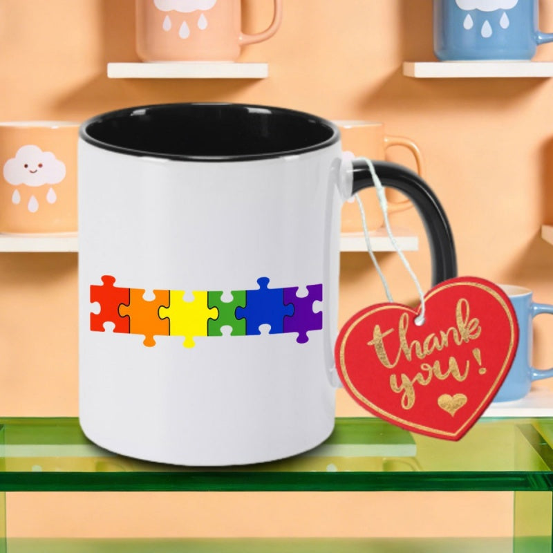 Tailorly Black Accent 11 oz Mug - stylish print logo