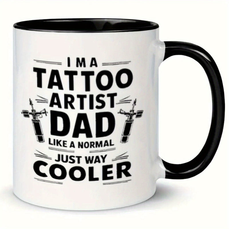 Tailorly Black Accent 11 oz Mug - tattoo dad