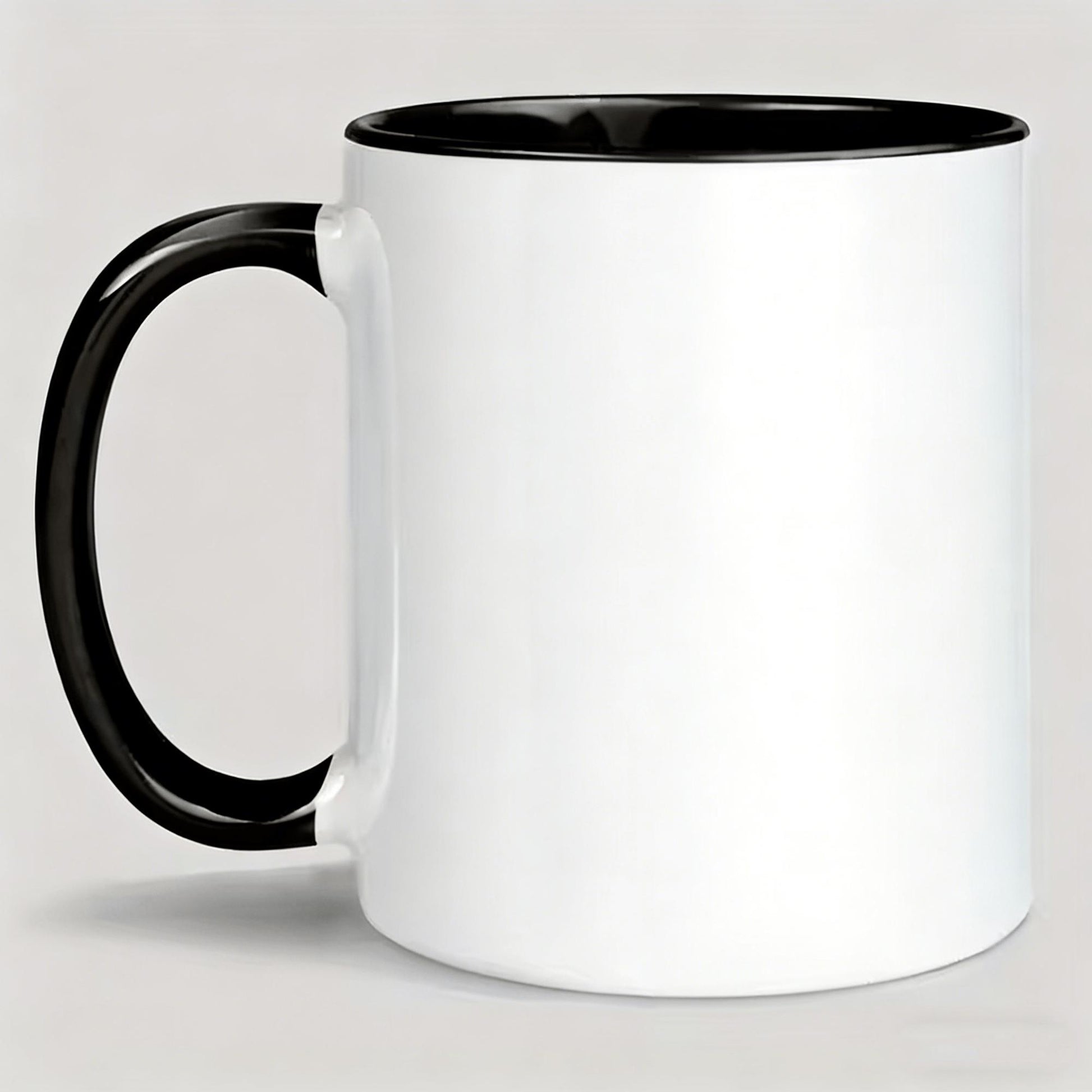 Tailorly Black Accent 11 oz Mug - cat illustration