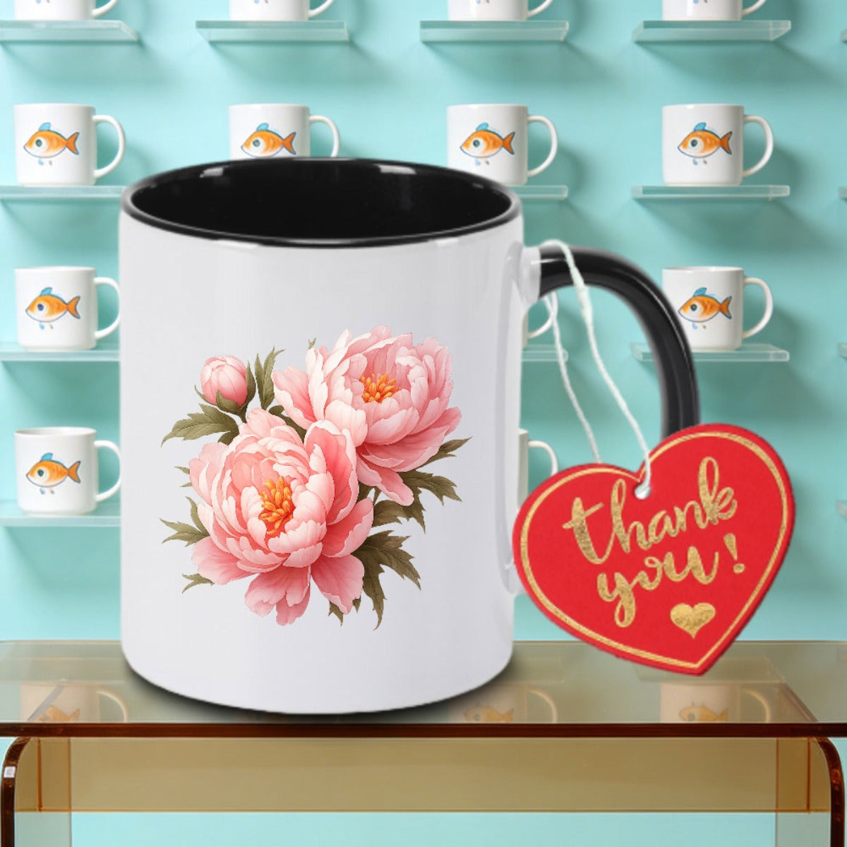 Tailorly Black Accent 11 oz Mug - Elegant Logo